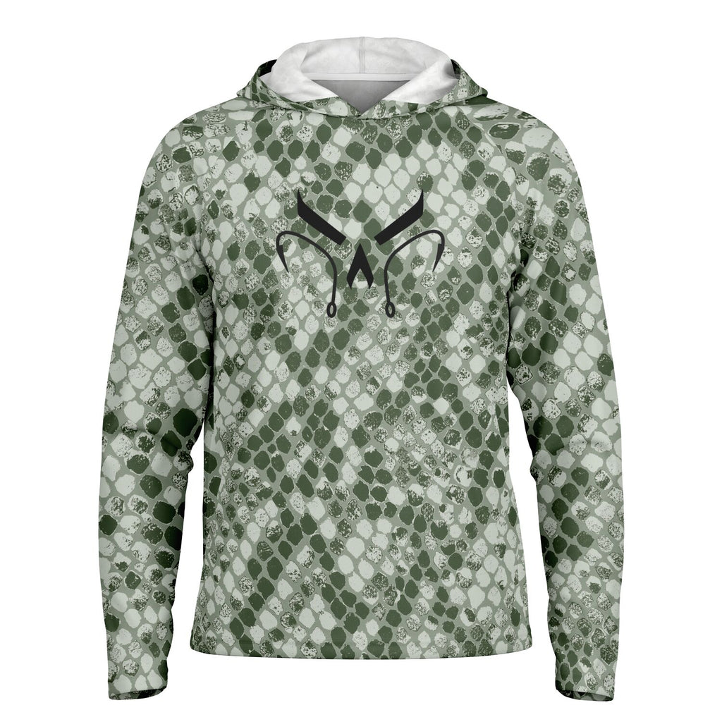 Jungle Cobra Long Sleeve Hooded Fishing Shirt - Men's