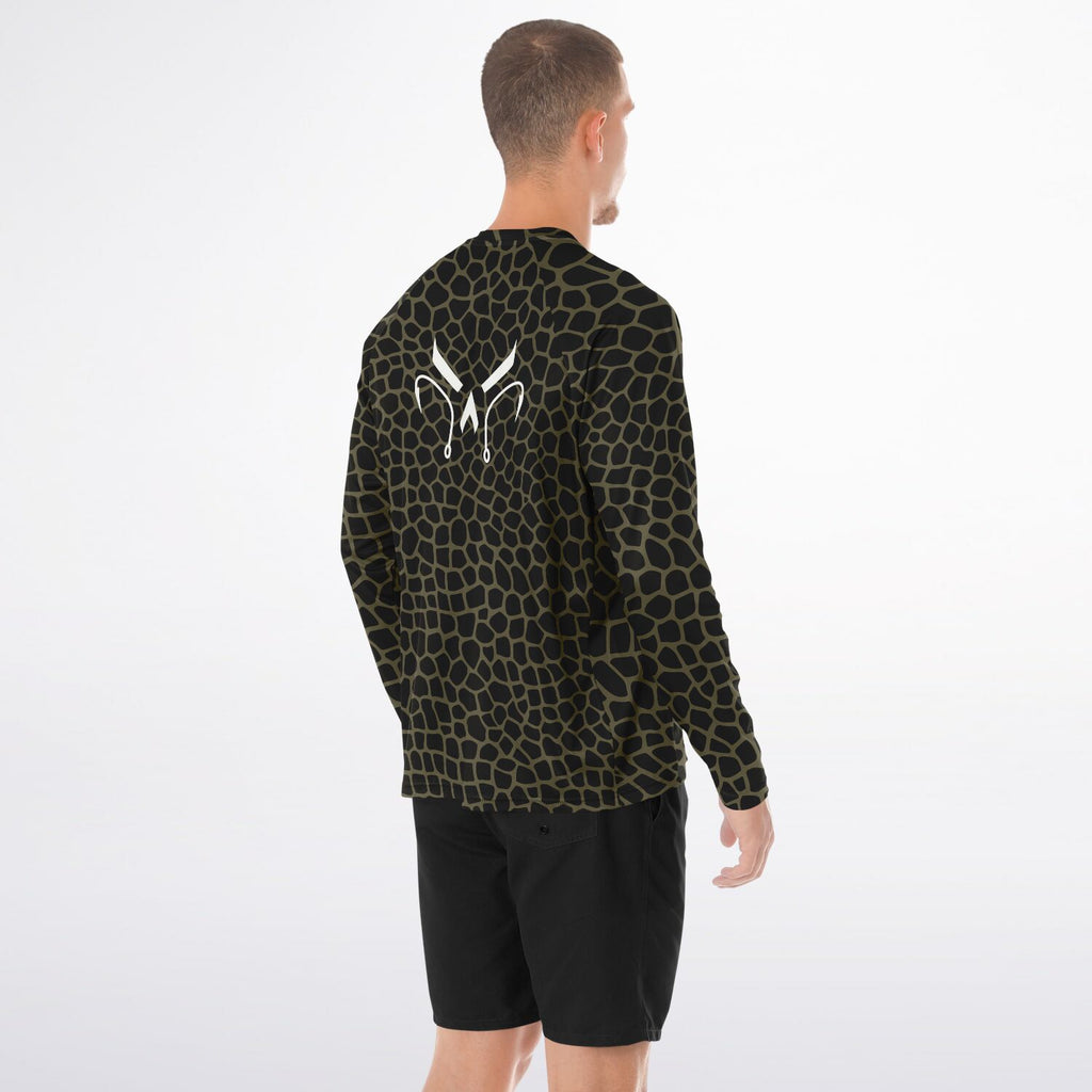 Olive Lava Long Sleeve Fishing Shirt - Men's