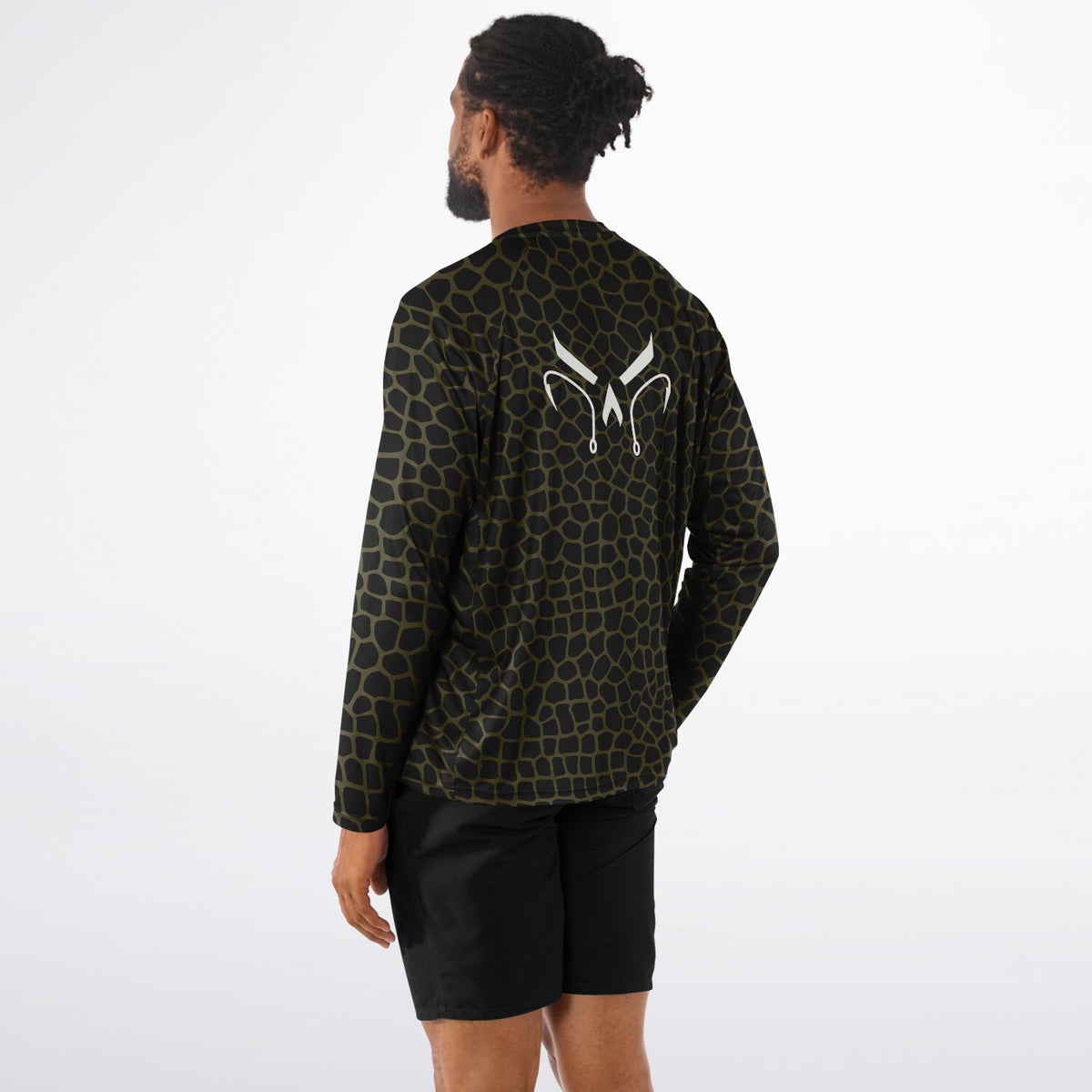 Olive Lava Long Sleeve Fishing Shirt - Men's