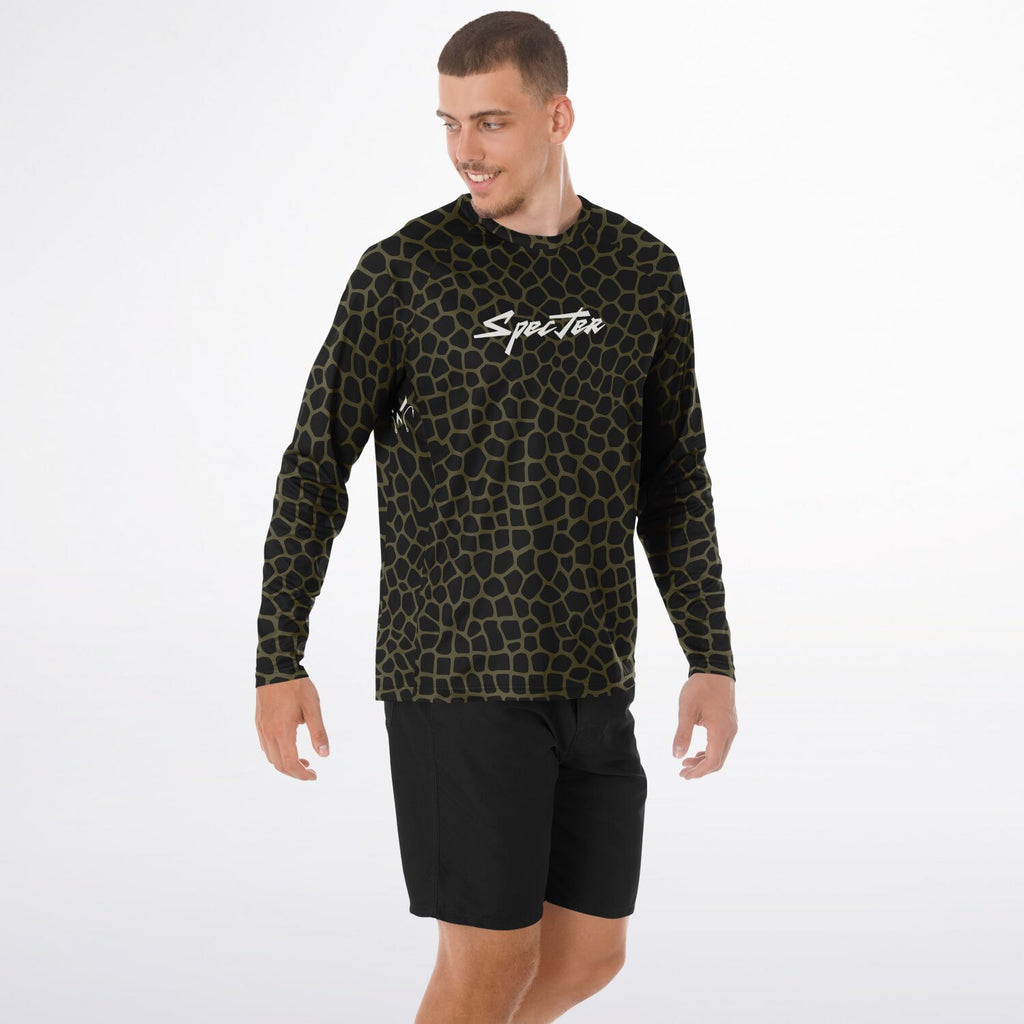 Olive Lava Long Sleeve Fishing Shirt - Men's