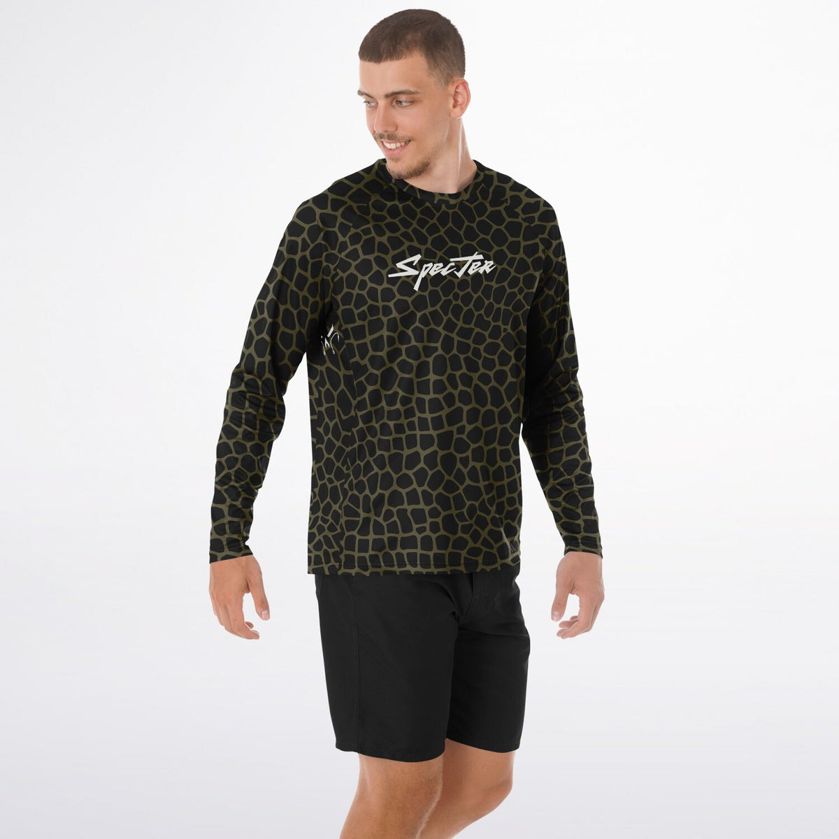 Olive Lava Long Sleeve Fishing Shirt - Men's