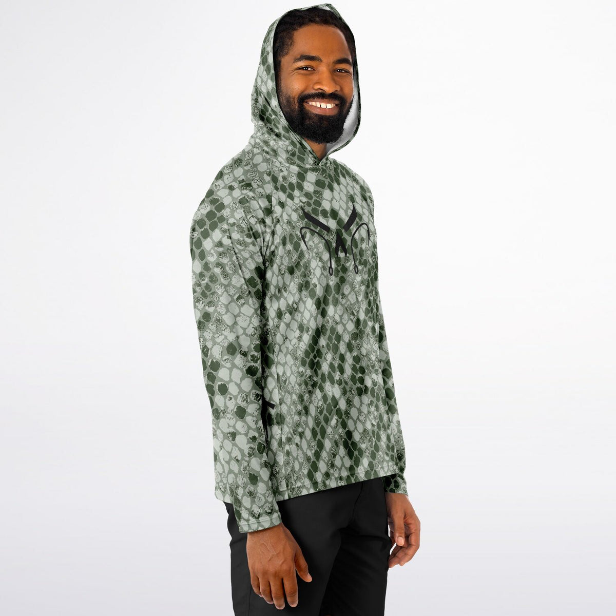 Jungle Cobra Long Sleeve Hooded Fishing Shirt - Men's