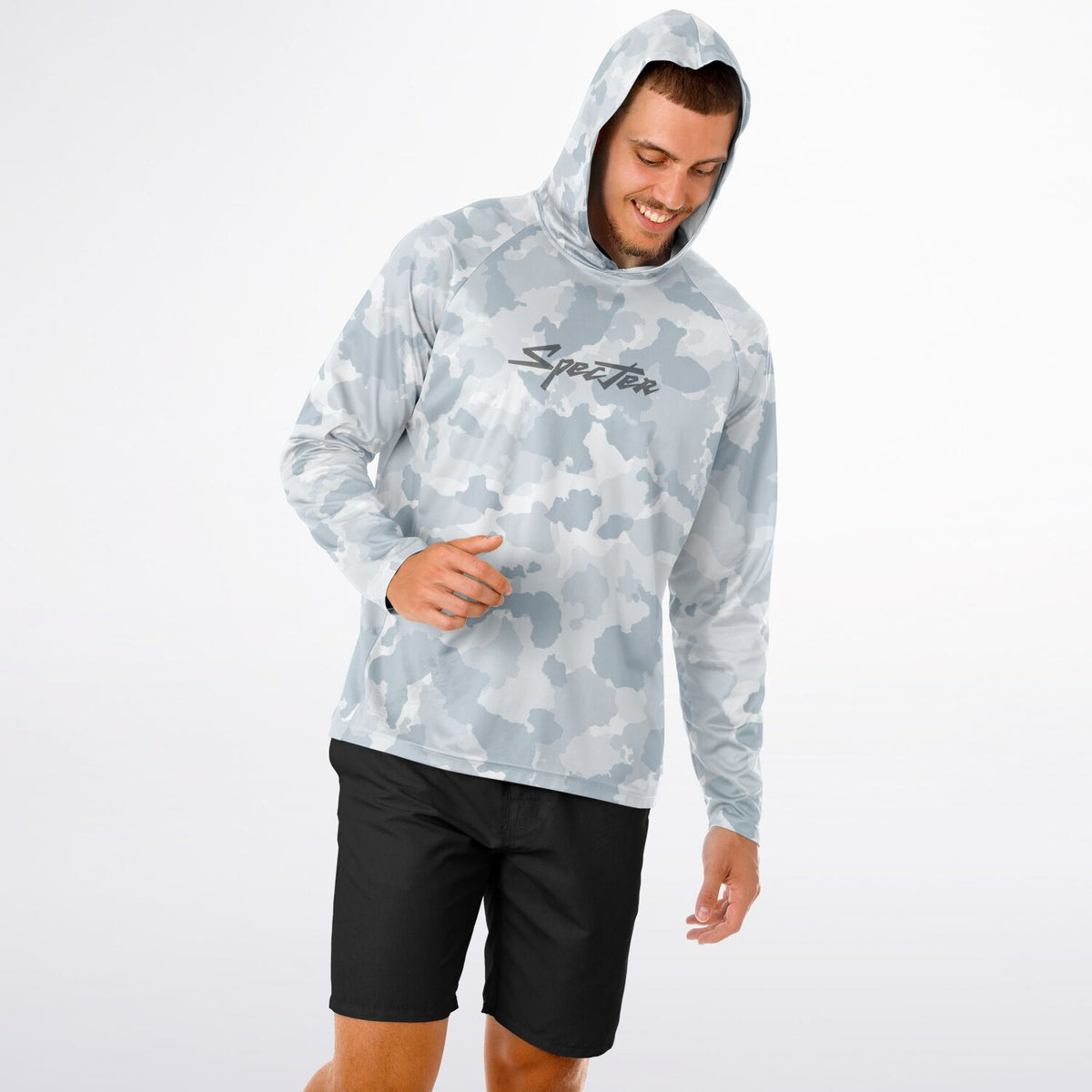 Winter Stealth Long Sleeve Hooded Fishing Shirt - Men's