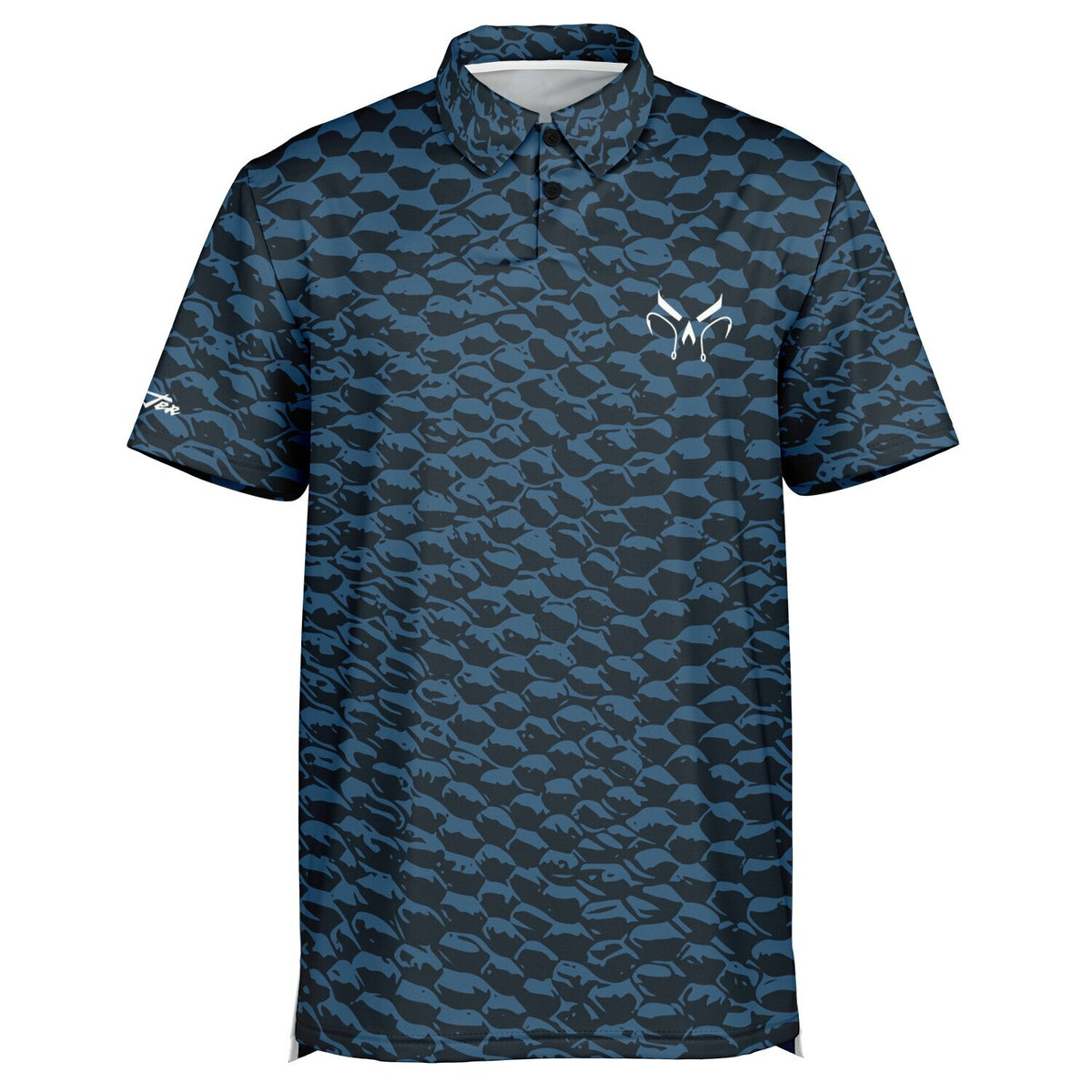Blue Scales Polo Shirt - Men's