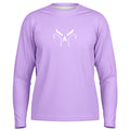 Purple Pastel Long Sleeve Fishing Shirt - Men's