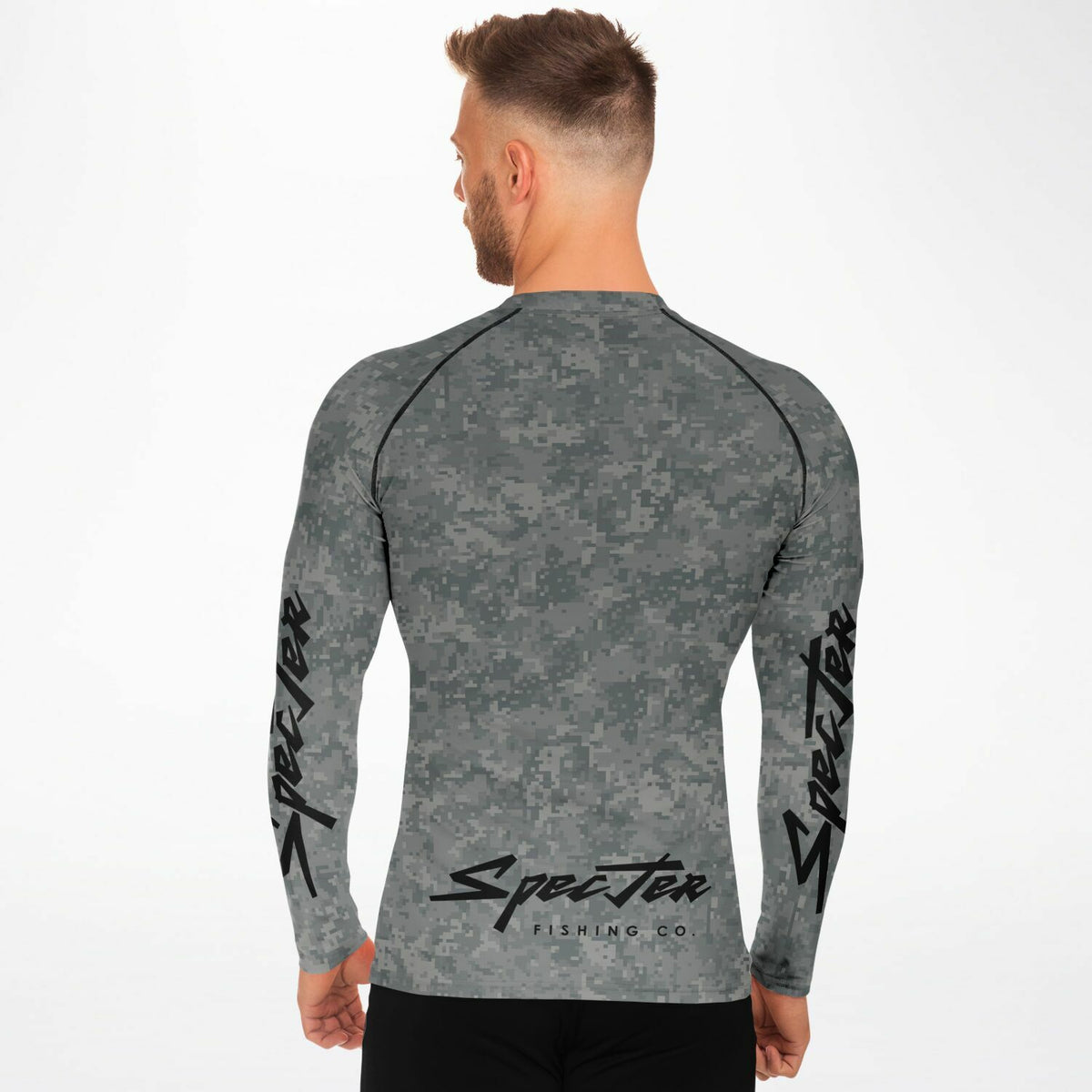 Rip Line Long Sleeve Swimming Rash Guard - Men's