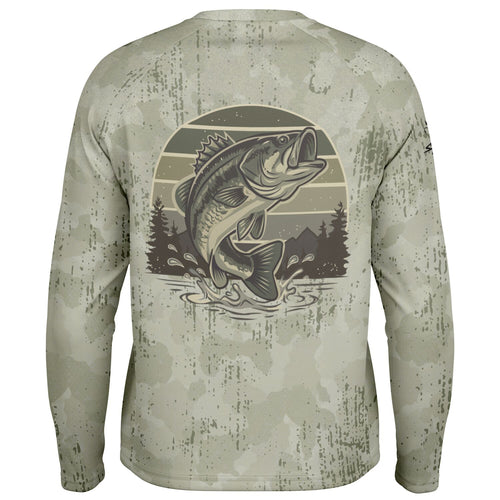 Big Bass Splash Long Sleeve Fishing Shirt - Men's