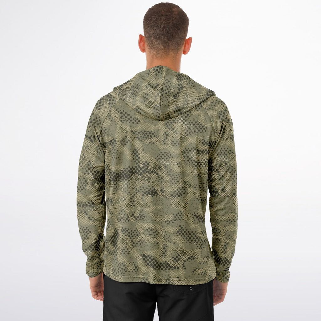 Spotted Commander Long Sleeve Hooded Fishing Shirt - Men's