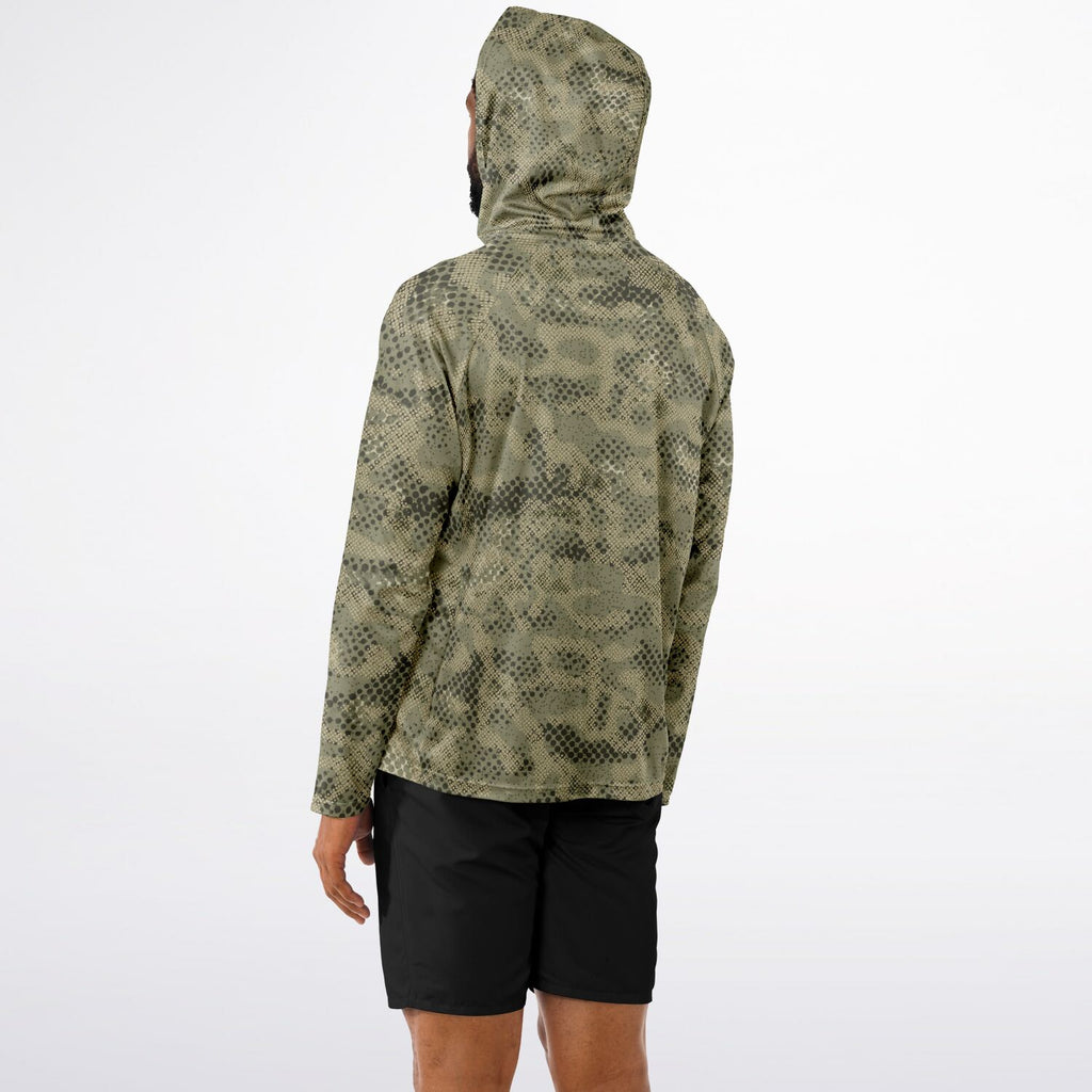 Spotted Commander Long Sleeve Hooded Fishing Shirt - Men's