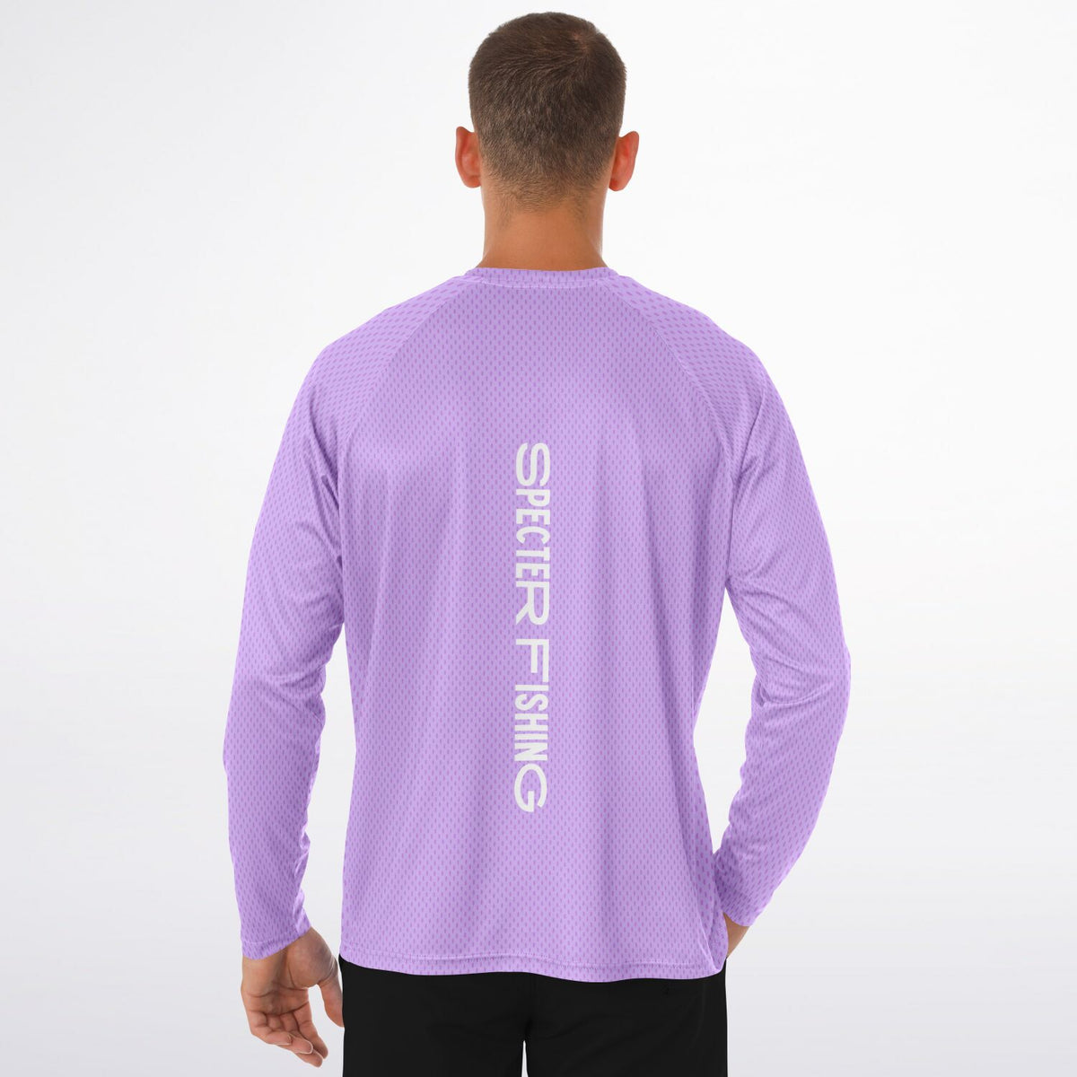 Purple Pastel Long Sleeve Fishing Shirt - Men's