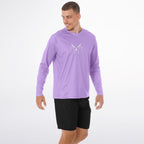 Purple Pastel Long Sleeve Fishing Shirt - Men's