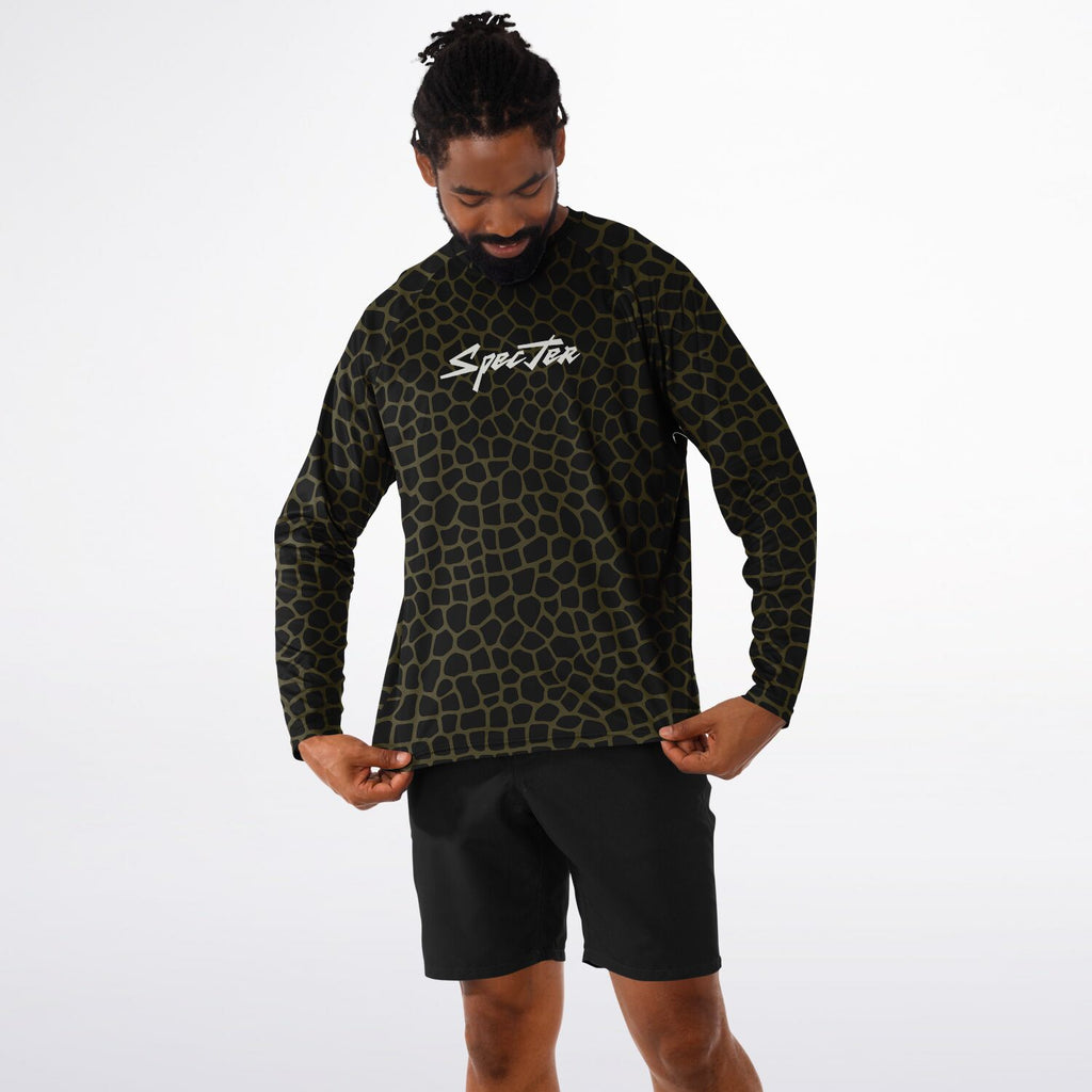 Olive Lava Long Sleeve Fishing Shirt - Men's