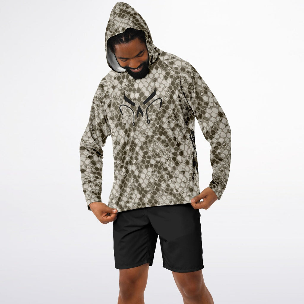 Desert Cobra Long Sleeve Hooded Fishing Shirt - Men's