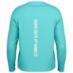 Aqua Pastel Long Sleeve Fishing Shirt - Men's