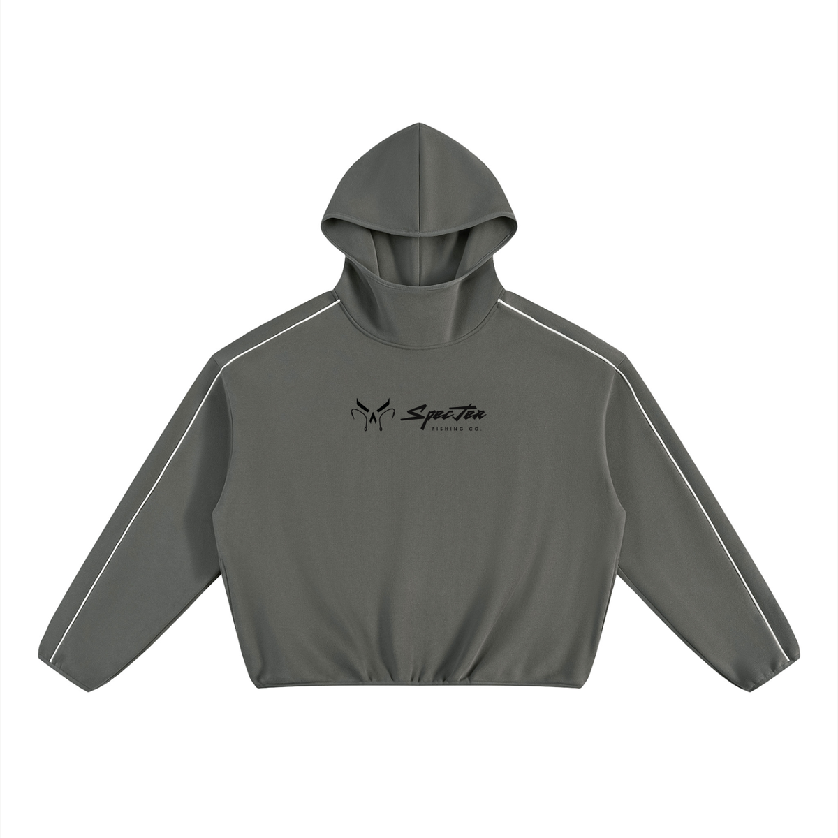 Winter Spec Boxy Piping Fleece Hoodie