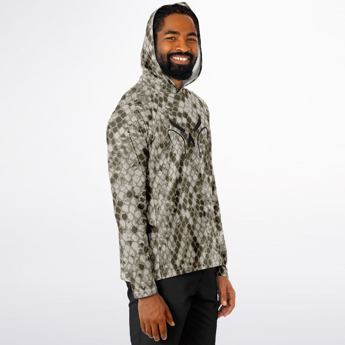 Desert Cobra Long Sleeve Hooded Fishing Shirt - Men's