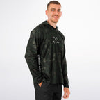 Dark Spotted Commander Long Sleeve Hooded Fishing Shirt - Men's