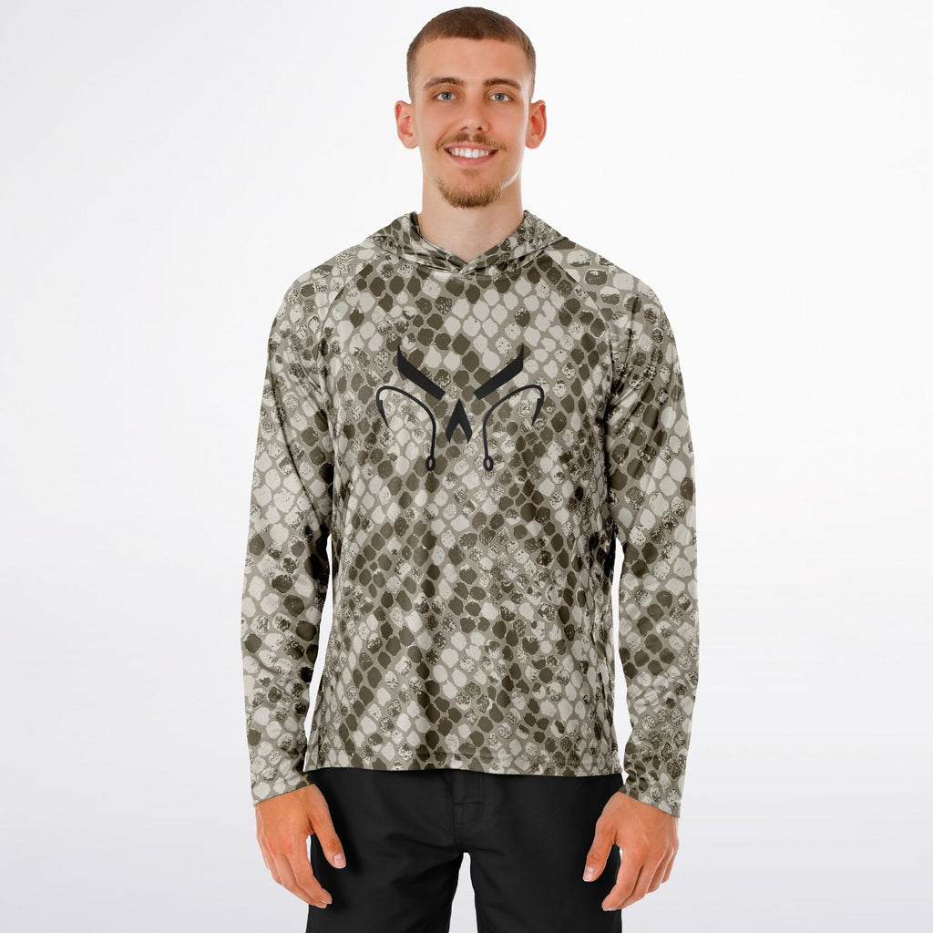 Desert Cobra Long Sleeve Hooded Fishing Shirt - Men's