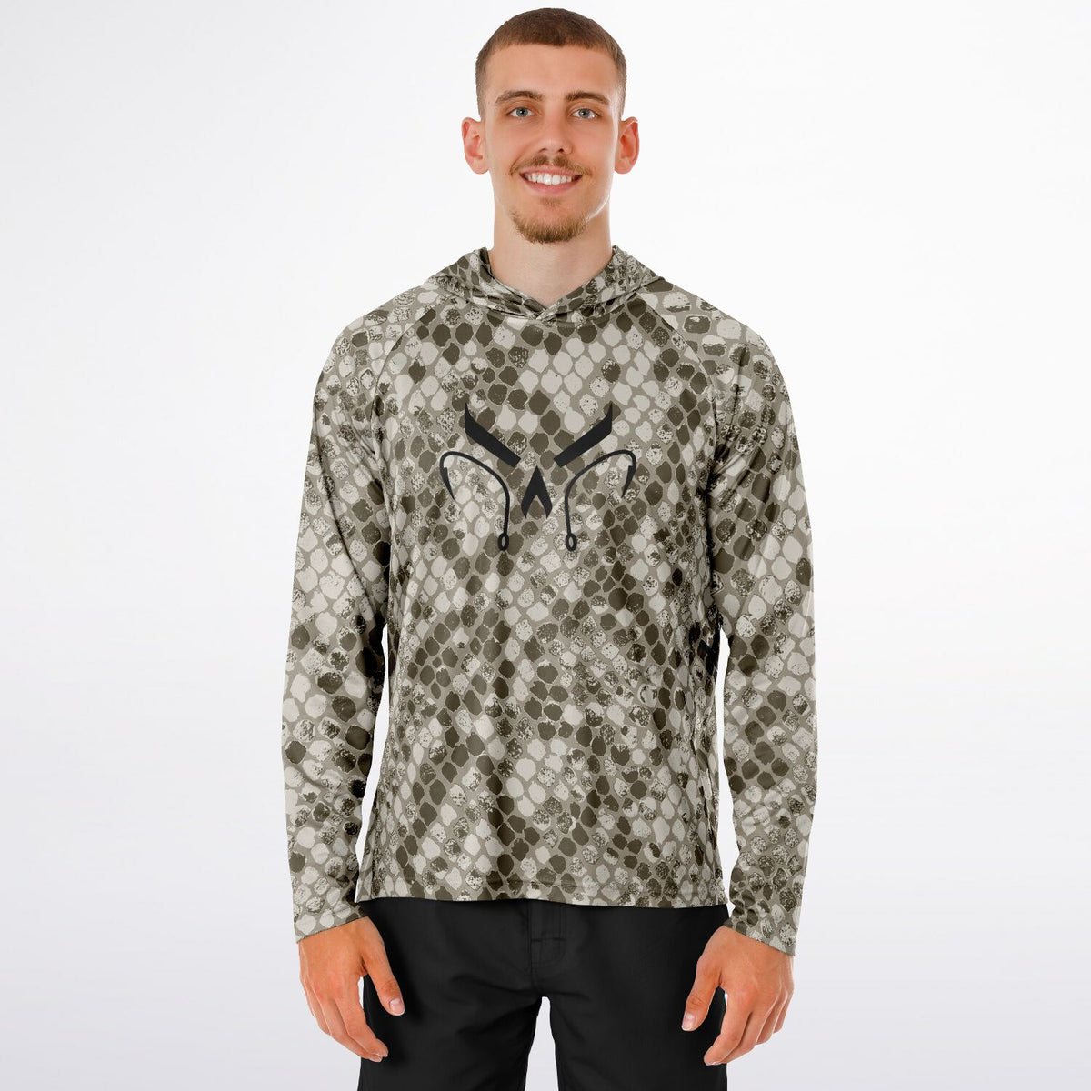 Desert Cobra Long Sleeve Hooded Fishing Shirt - Men's