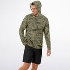 Spotted Commander Long Sleeve Hooded Fishing Shirt - Men's