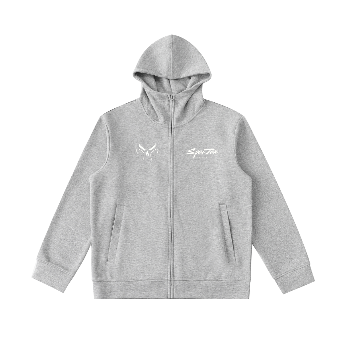 Essential Heavyweight High Neck  Zip-Up Hoodie