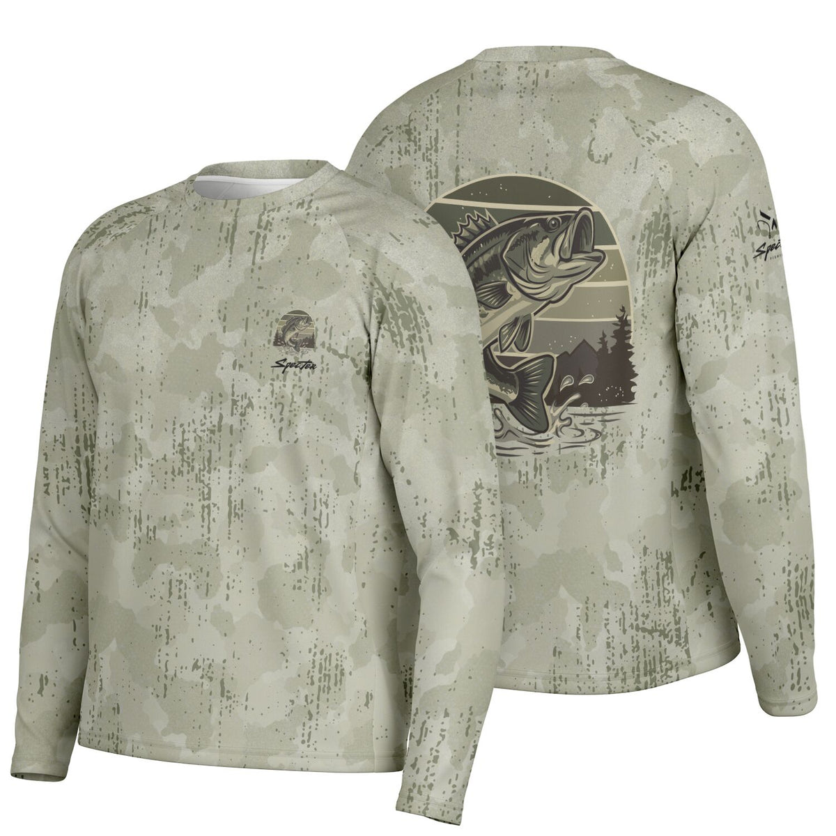 Big Bass Splash Long Sleeve Fishing Shirt - Men's