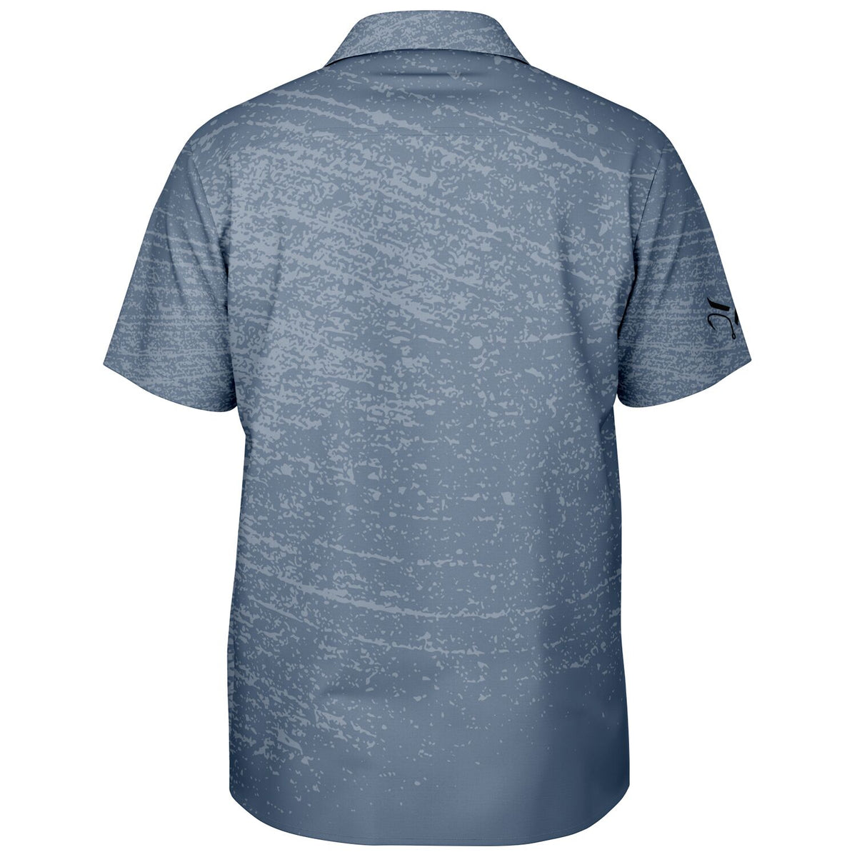 Wavelength Spread Collar Short Sleeve Button-Down Shirt - Men's