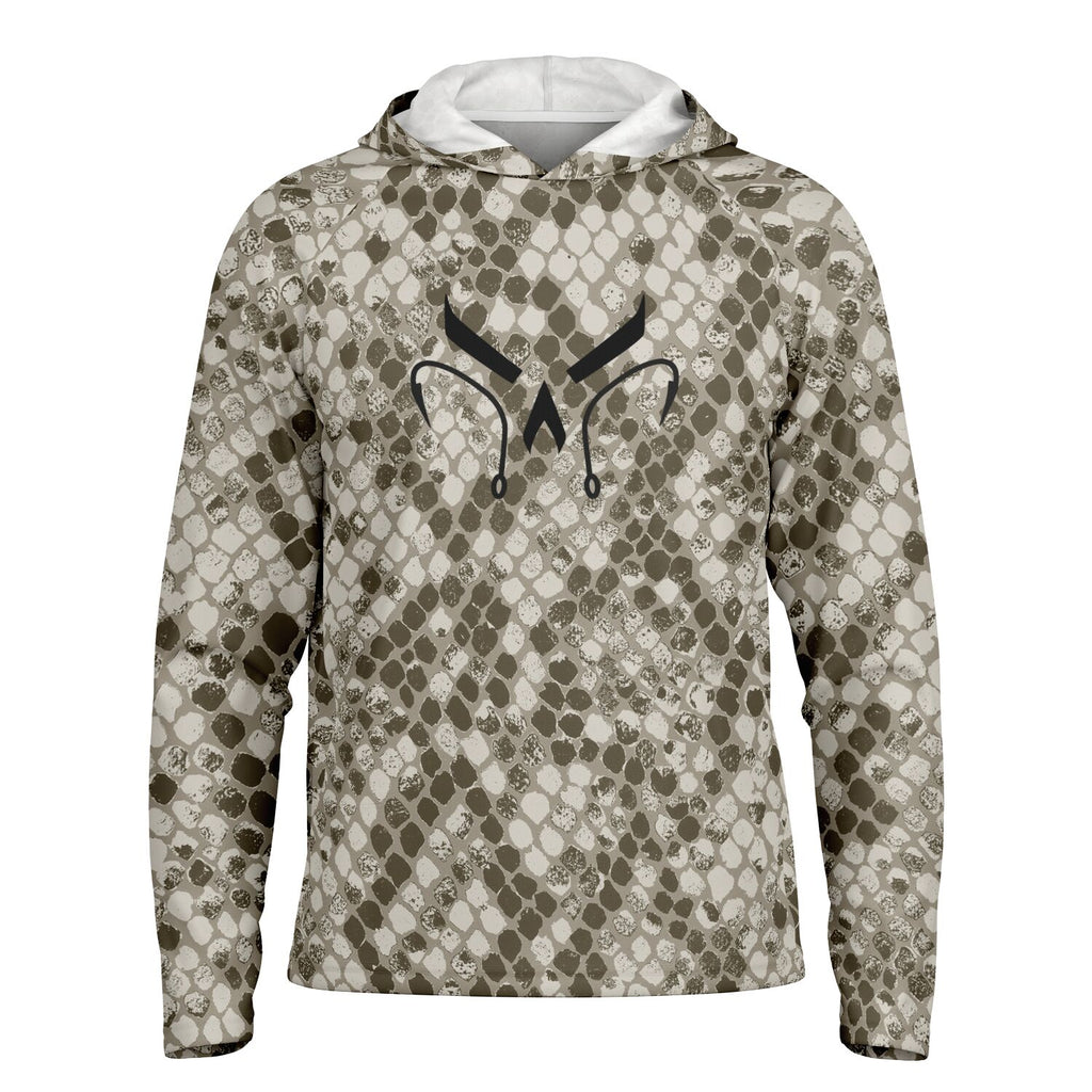 Desert Cobra Long Sleeve Hooded Fishing Shirt - Men's