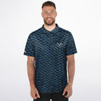 Blue Scales Polo Shirt - Men's