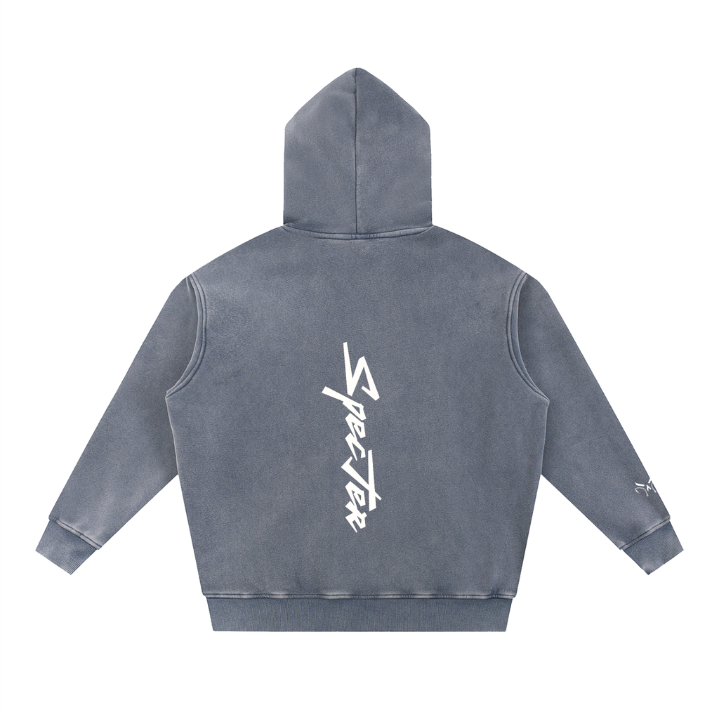Snow Wash Fleece Oversize Hoodie