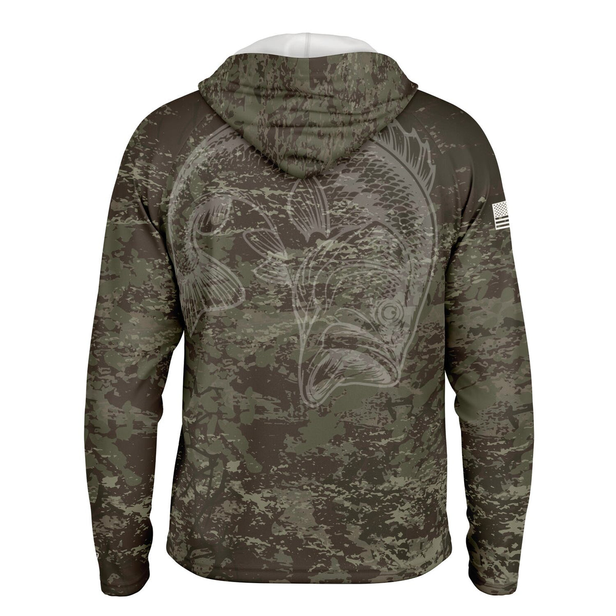 Woodland Long Sleeve Hooded Fishing Shirt - Men's