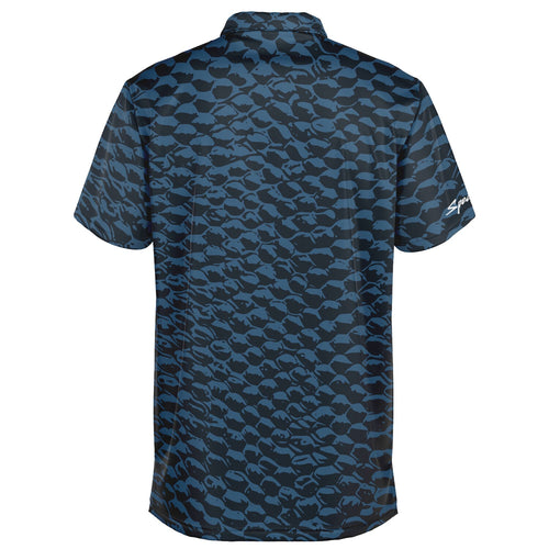 Blue Scales Polo Shirt - Men's