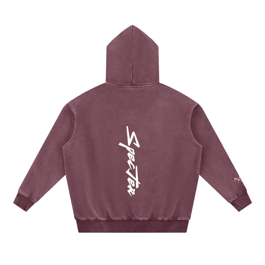 Snow Wash Fleece Oversize Hoodie