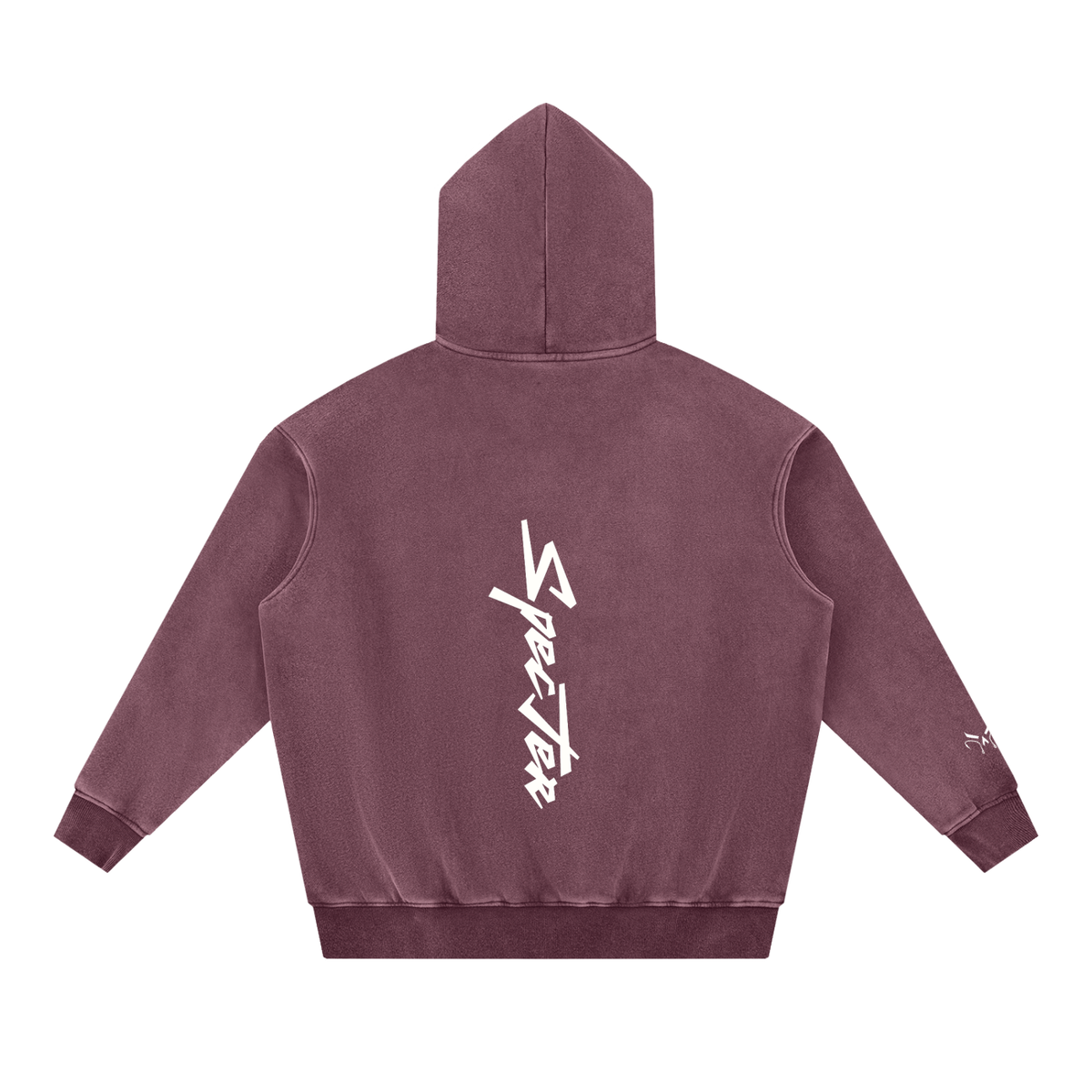 Snow Wash Fleece Oversize Hoodie