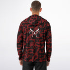 Red Commander Long Sleeve Hooded Fishing Shirt - Men's