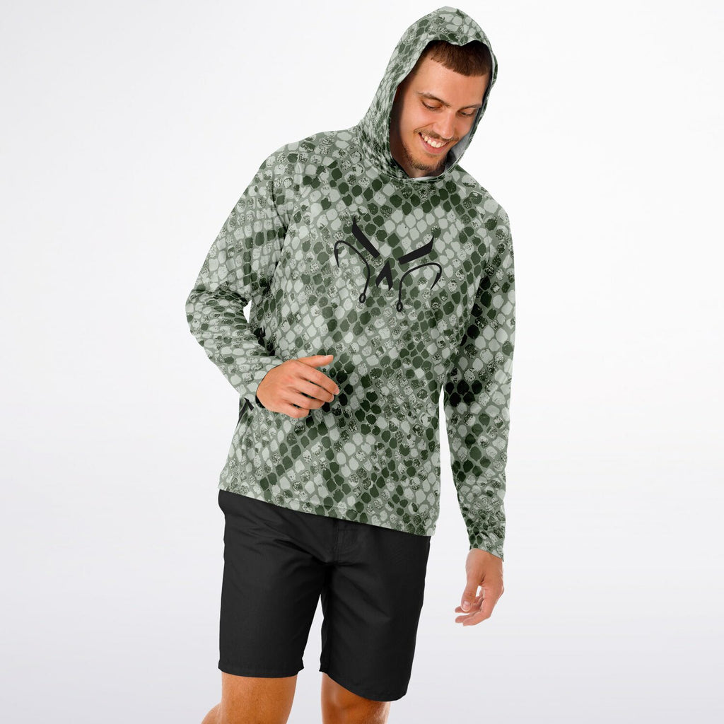 Jungle Cobra Long Sleeve Hooded Fishing Shirt - Men's