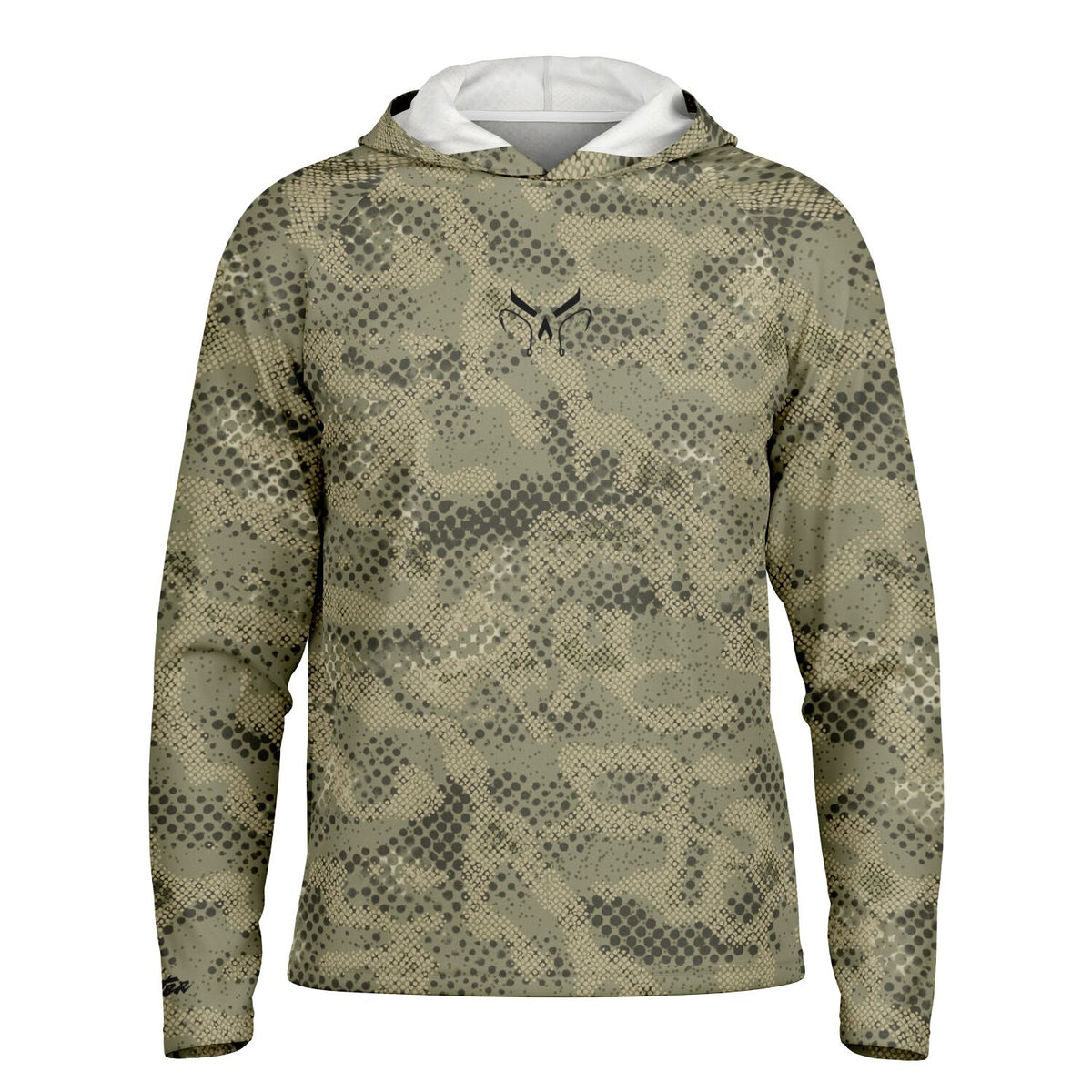Spotted Commander Long Sleeve Hooded Fishing Shirt - Men's
