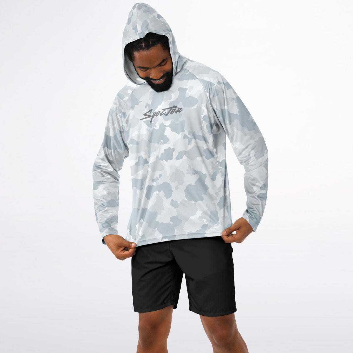 Winter Stealth Long Sleeve Hooded Fishing Shirt - Men's
