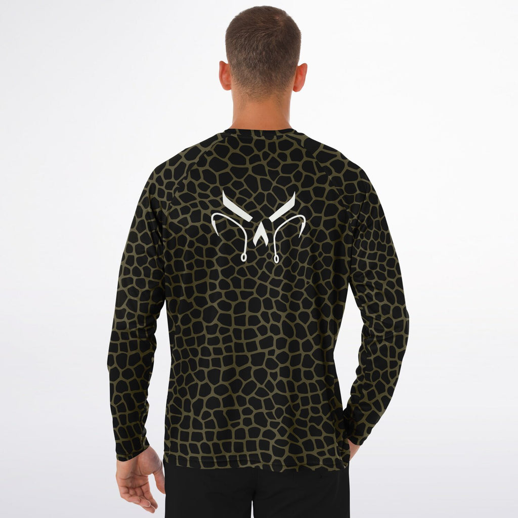 Olive Lava Long Sleeve Fishing Shirt - Men's