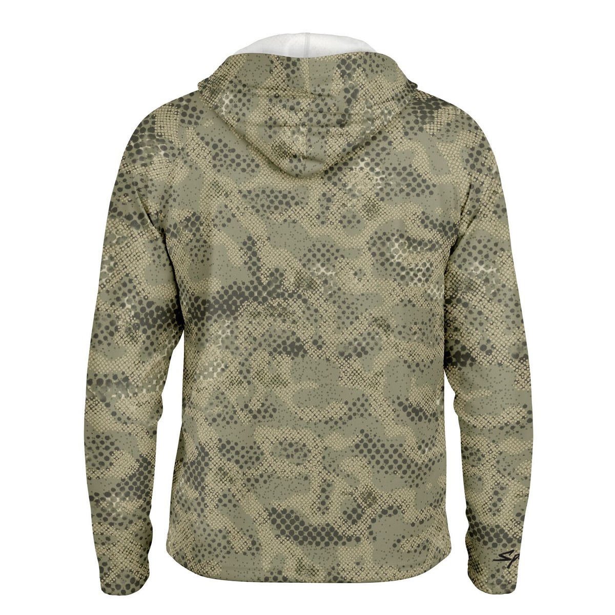 Spotted Commander Long Sleeve Hooded Fishing Shirt - Men's