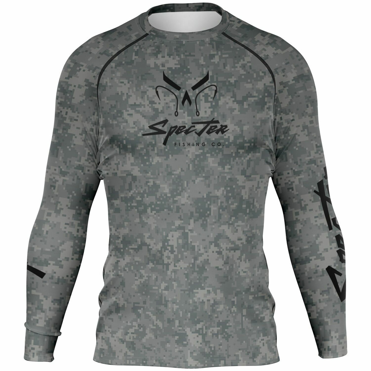Rip Line Long Sleeve Swimming Rash Guard - Men's