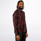 Red Commander Long Sleeve Hooded Fishing Shirt - Men's