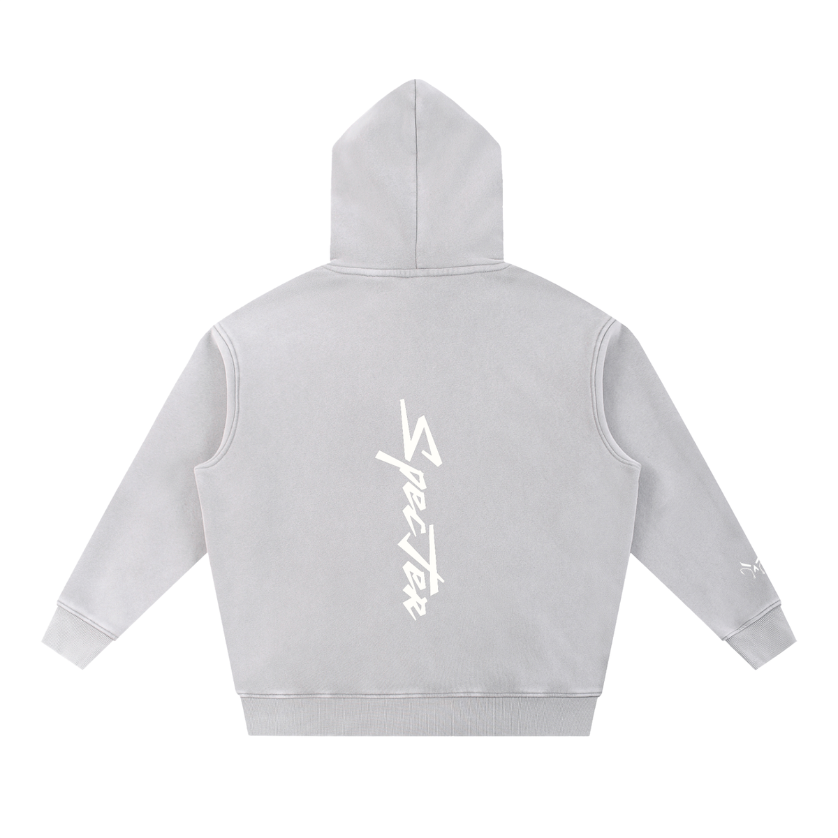 Snow Wash Fleece Oversize Hoodie