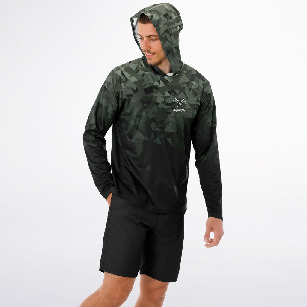 Hooked Long Sleeve Hooded Fishing Shirt - Men's